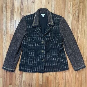 CHICO’S Tweed Blazer